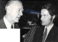 19820000 CAL + Rear Admiral Sir DAVID LORAM at Agnews' Summer Exhibition Private View